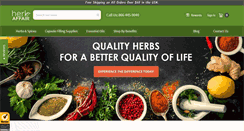 Desktop Screenshot of herbaffair.com